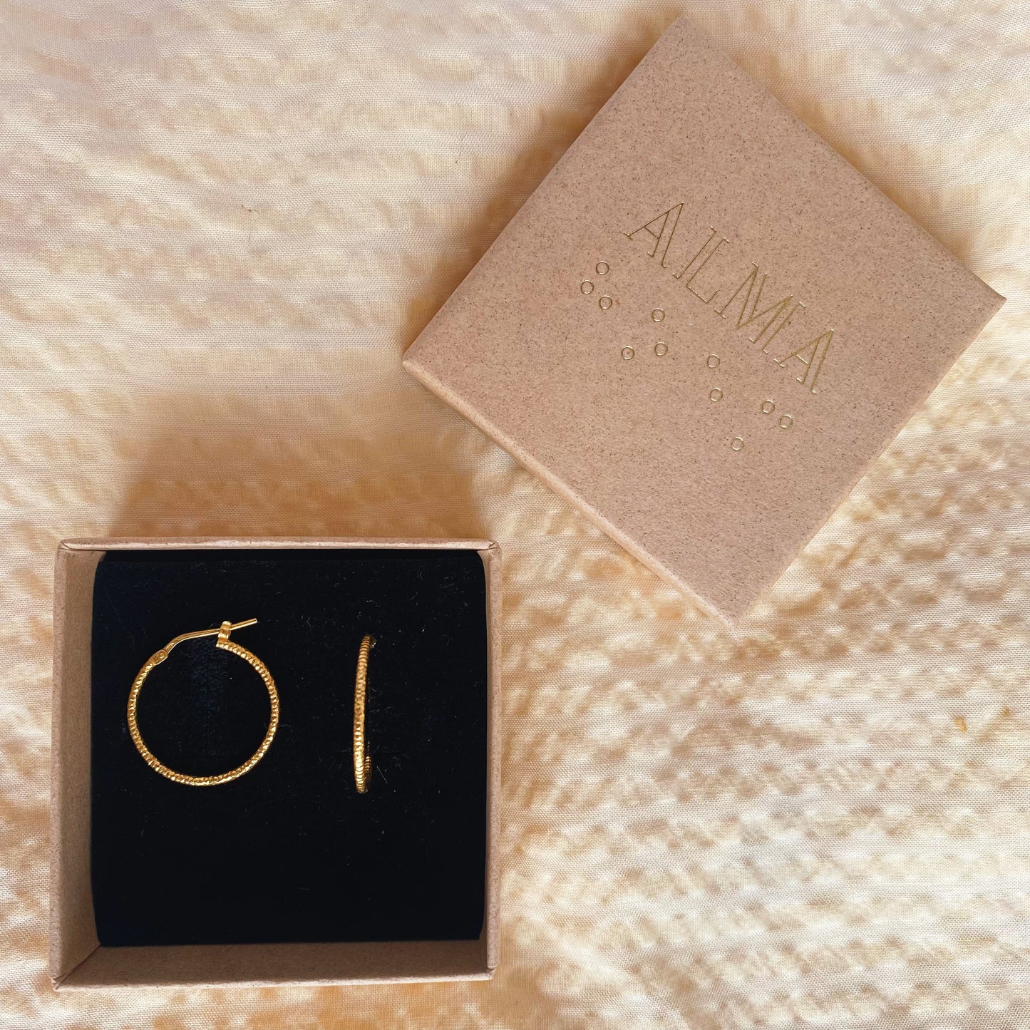 Medium sparkle hoops