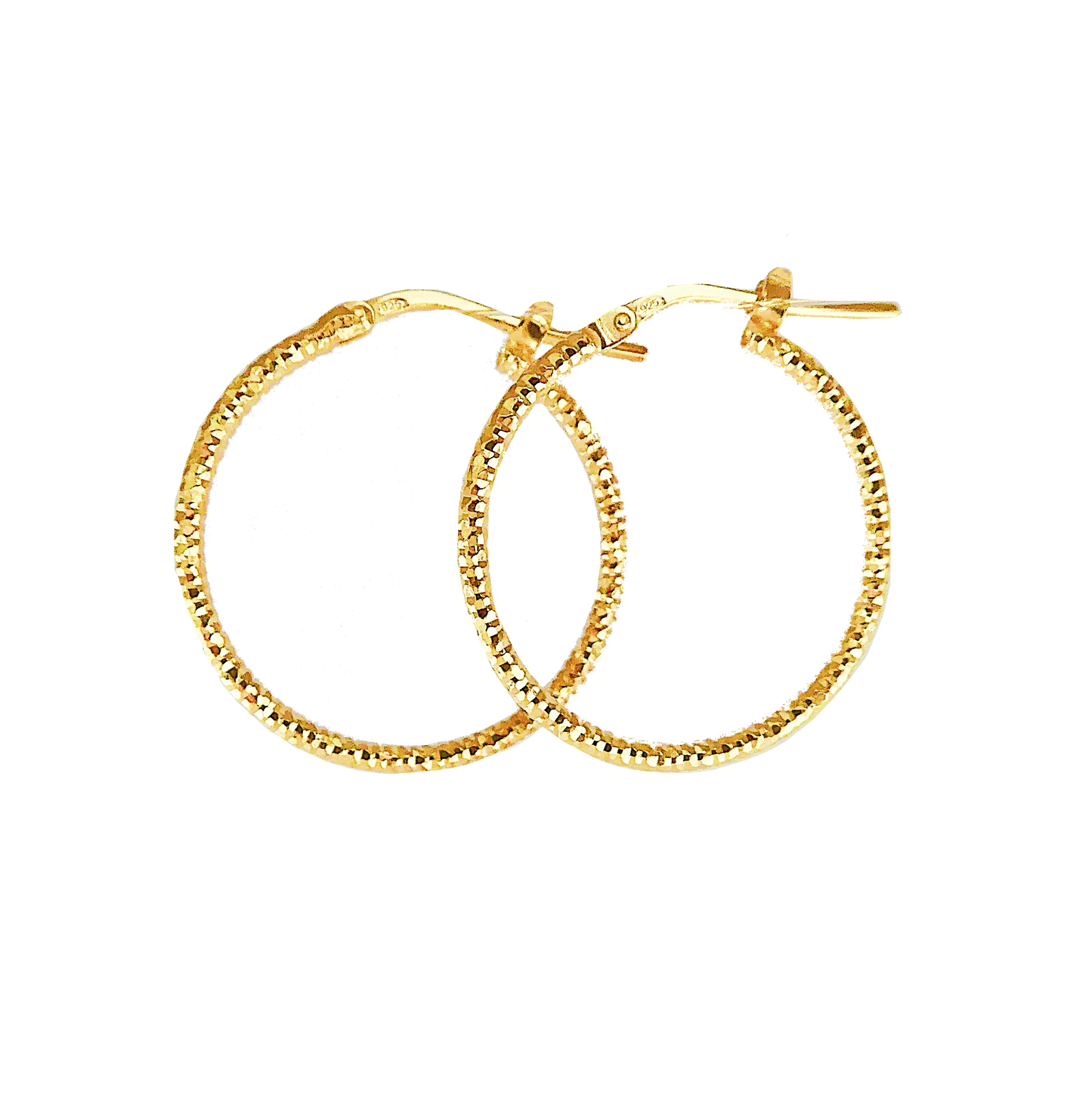 Medium sparkle hoops