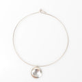 silver coin neck cuff