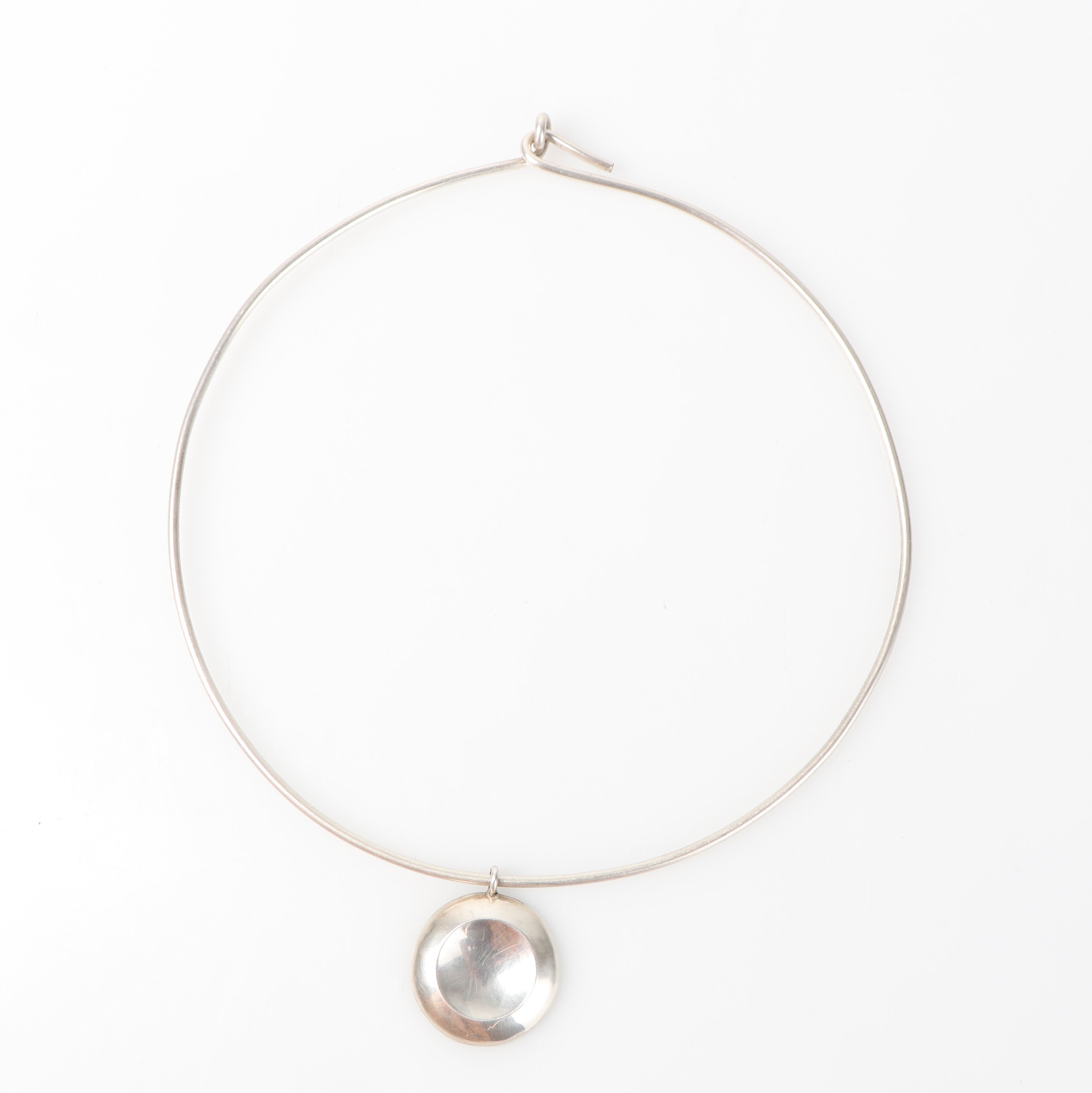 silver coin neck cuff
