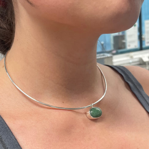 aventurine neck cuff