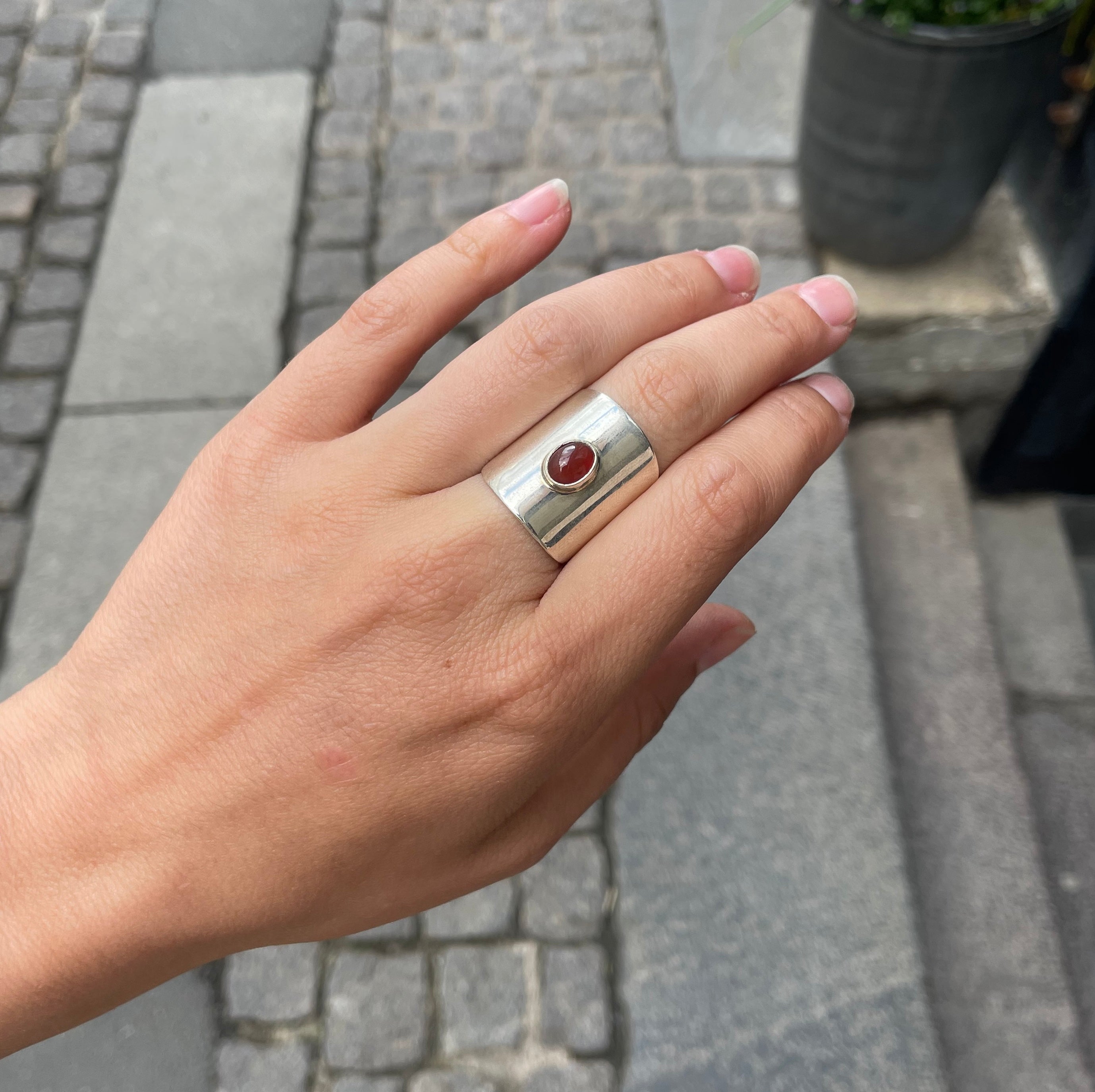 Brynje Ring - carnelian