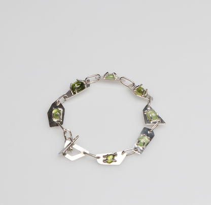Axel bracelet with tourmalines