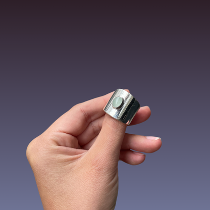 Brynje Ring - Aquamarine