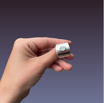 Brynje Ring - Aquamarine