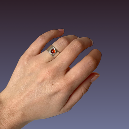 Cyclops Ring - Carnelian
